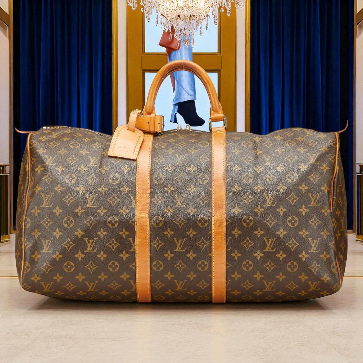 正規品】ルイヴィトン モノグラム キーポル55 ボストンバッグ 旅行用