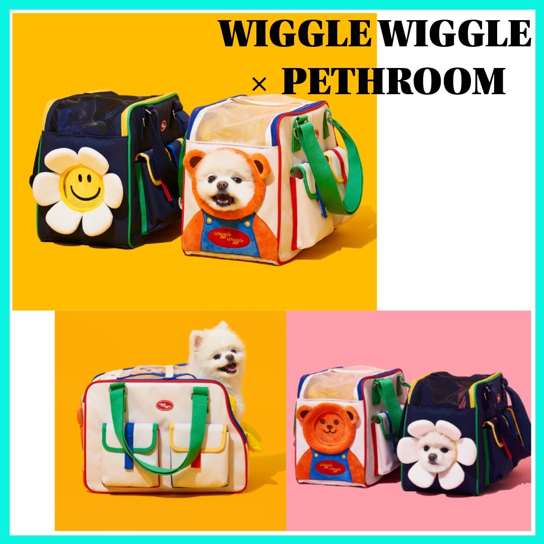 ☆wiggle wiggle×PETHROOM☆PET CARRIER ペットキャリー(2種) ペット