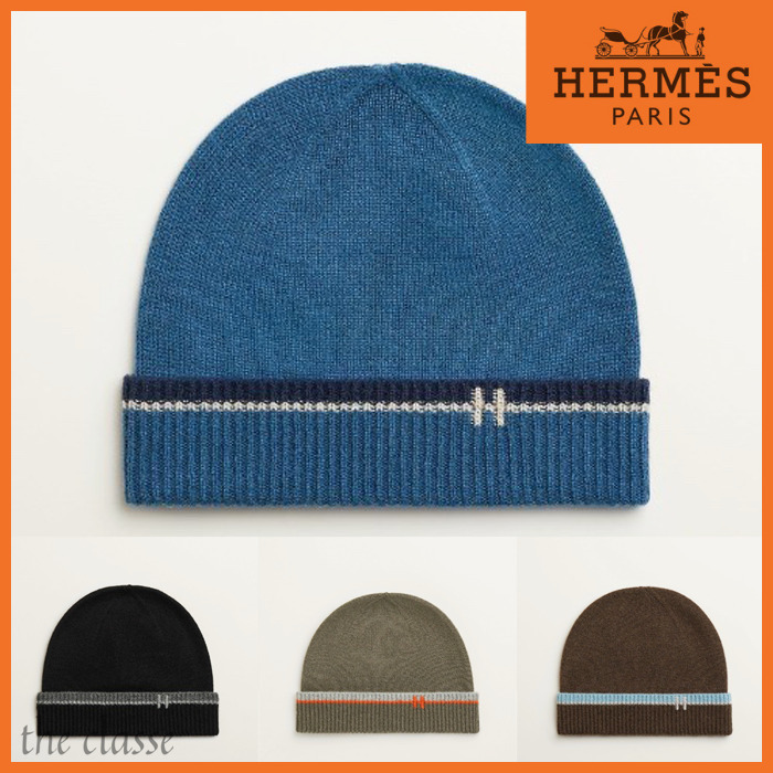 エルメス ニット帽子ユニセックス 新品 未使用品 購入後の試着なし商品