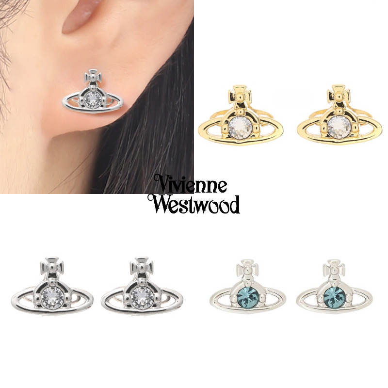Vivienne NANO SOLITAIREシルバーブルー ピアス 値下げ中 Vivienne
