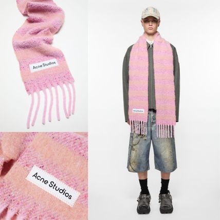 アミパリス ami paris ピンク ハート刺繍 マフラー 【公式通販】