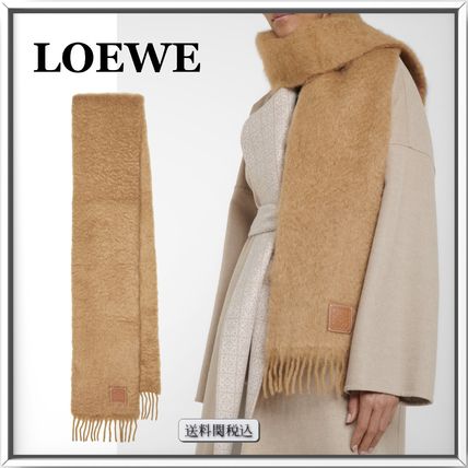 ロエベ LOEWE レディース マフラー/キャメル ライトブラウン系