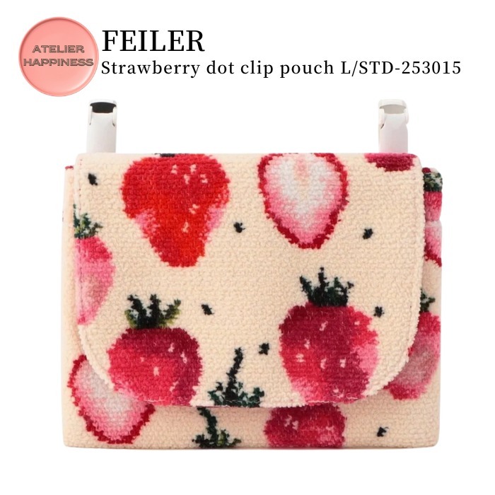 ストロベリードットポーチ ちいかわ x フェイラー コラボ ハチワレ