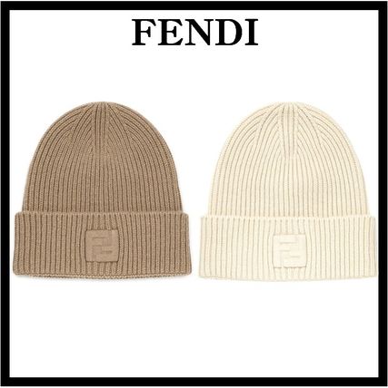 お値下げ可能】FENDI ニット帽 ホワイト