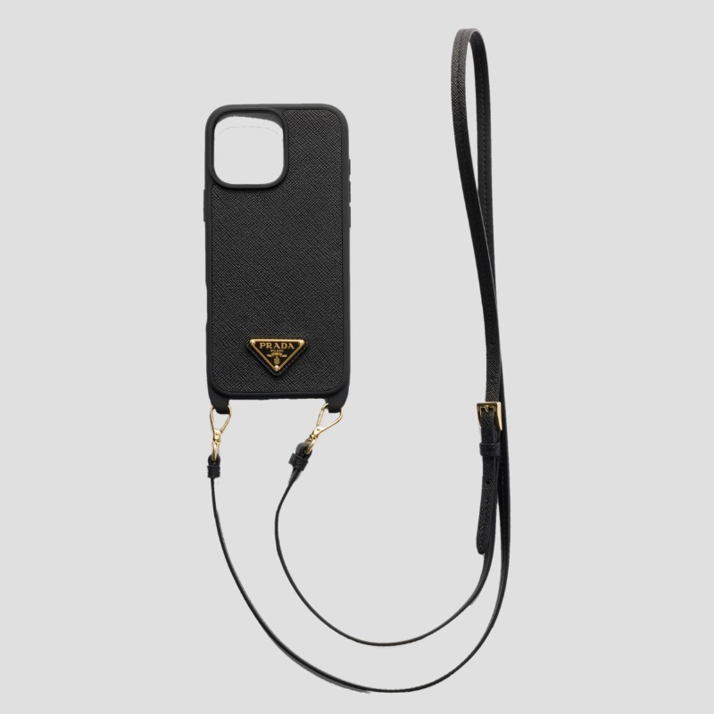 最新 ✨美品✨PRADA iphone16proMAX ケース 三角ロゴ サフィアーノ
