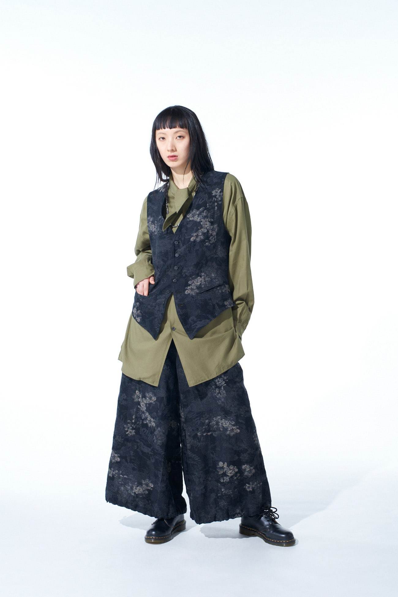 SS25 YOHJI S'yte Vest ベスト ヨウジヤマモト/S'YTE】FADED FLORAL