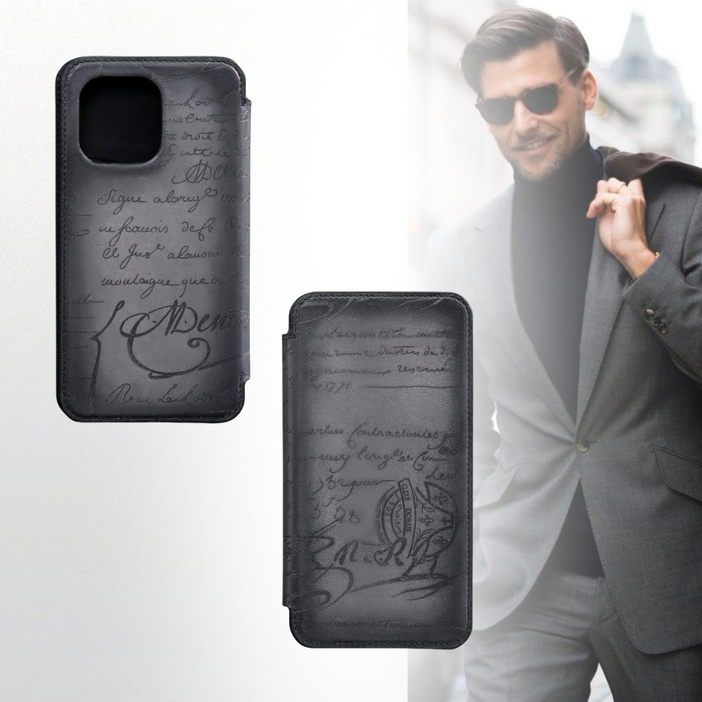 ベルルッティiPhone16ProMax フォリオケース 品格が深まる》BERLUTI