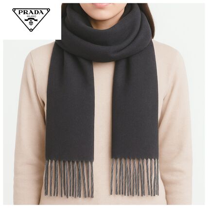 グレー（灰色）系 PRADA(プラダ) マフラー・ストール(レディース