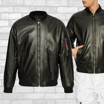 D SQUARED2(ディースクエアード) レザージャケット(メンズ) - ブランド