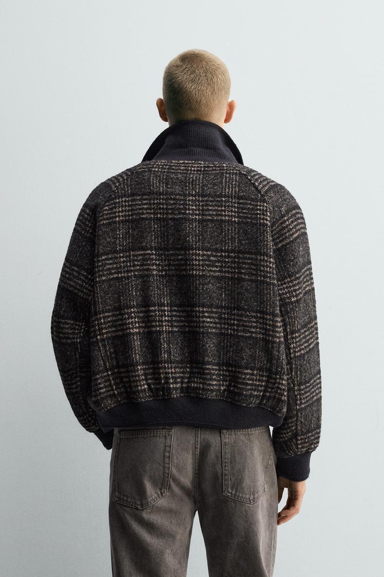 ZARA】リブ襟切り替えジャケット 1437/343/099 (ZARA/ジャケットその他