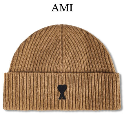 ami paris ベージュ ビーニー ニット帽 アミパリス AMI PARIS KNIT HAT