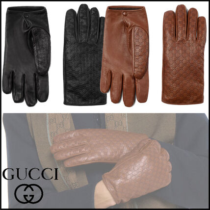 レザー（本革） GUCCI(グッチ) 手袋(メンズ) - 海外通販のBUYMA