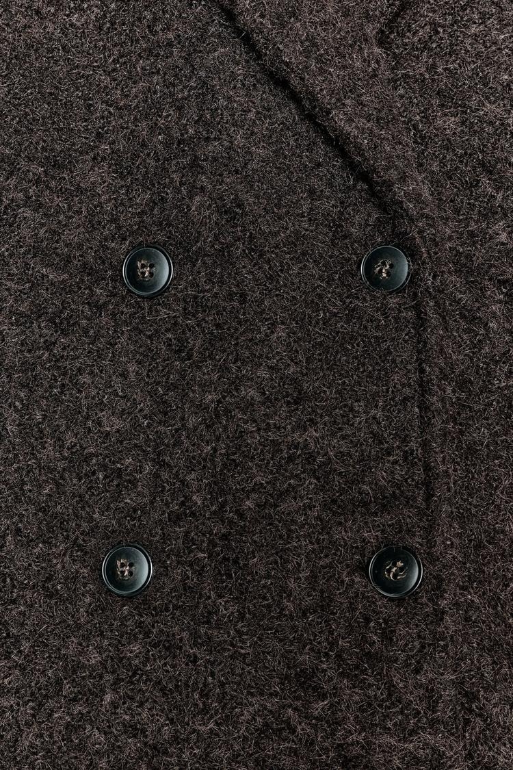 ZARA】ブークレダブルブレストミディ丈コート | 8073/328/716 (ZARA