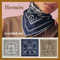 HERMES】人気バンダナ柄 中の絵柄も美しい☆ カレ55 スカーフ (HERMES