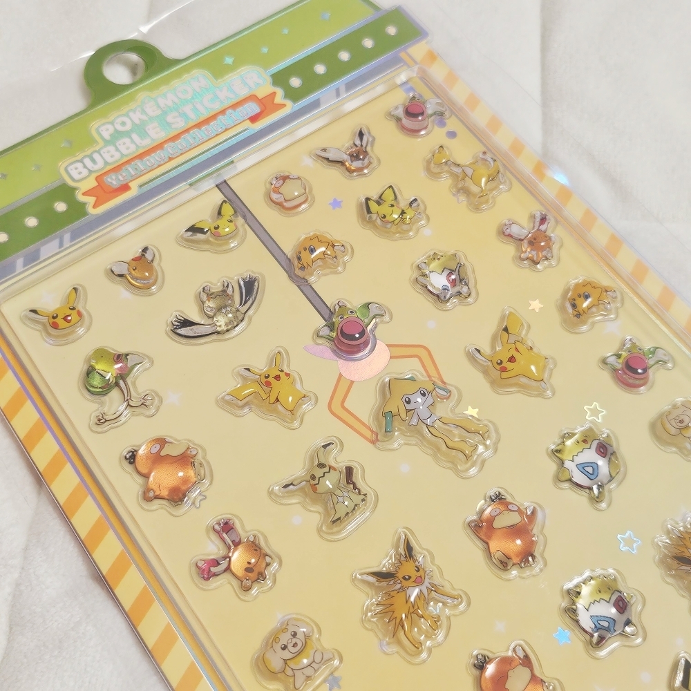 韓国限定】ポケモン バブルステッカー 4枚セット (Pokemon/デザイン