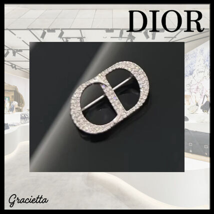 シルバー（銀色）系 Dior(ディオール) ブローチ・コサージュ