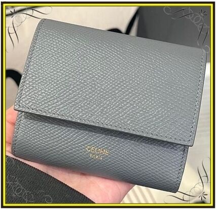 グレー（灰色）系 CELINE Tri Fold(セリーヌ トリフォールド) 財布