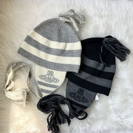 vivienne 耳あてニット帽 vivienne westwood 耳付きニット帽 正規品