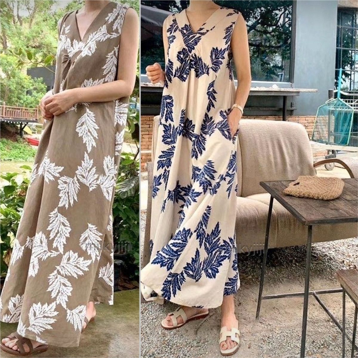 リゾートワンピース ロングワンピ マキシワンピ サマーワンピ