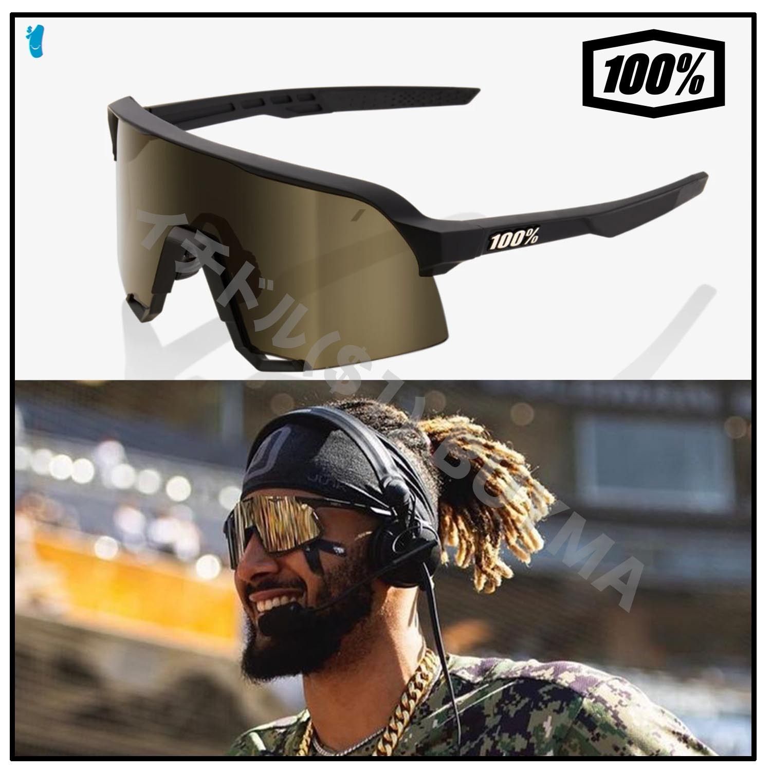 ワンハンドレッド サングラス S3 タティスJr 100% サングラス 本物 100