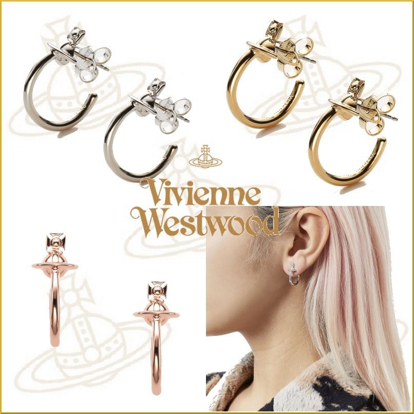 21/22新作☆vivienne westwood☆VERAフープロゴピアス (Vivienne