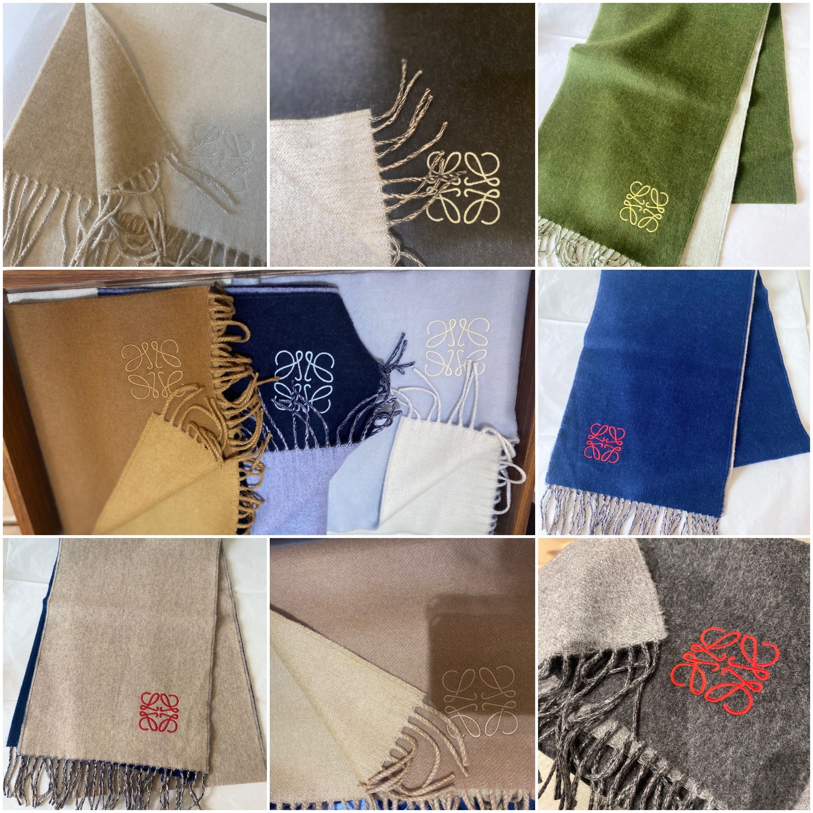 LOEWE【入手困難】☆ウール&カシミア☆バイカラーマフラー 全色 (LOEWE