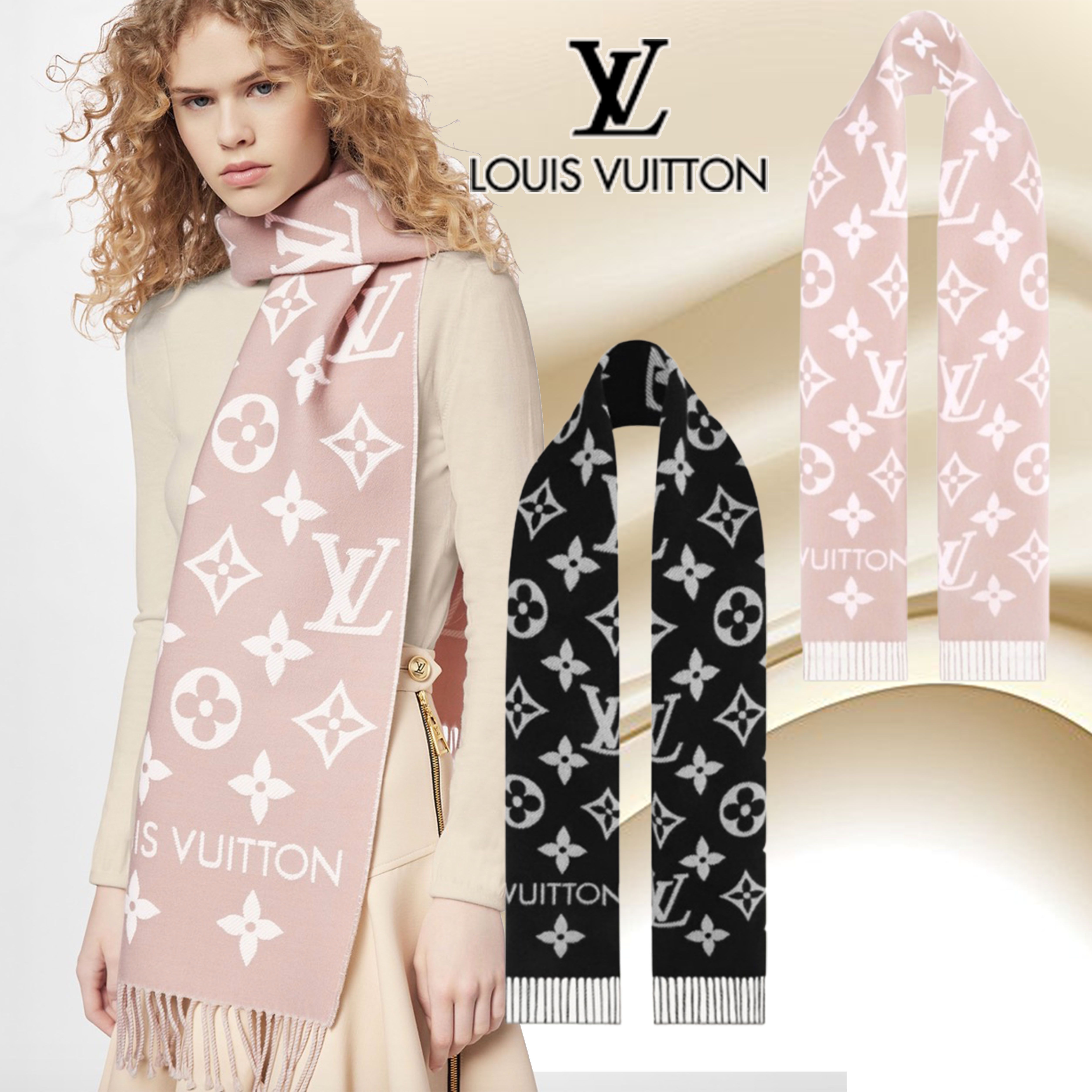 Louis Vuitton マフラー ピンク