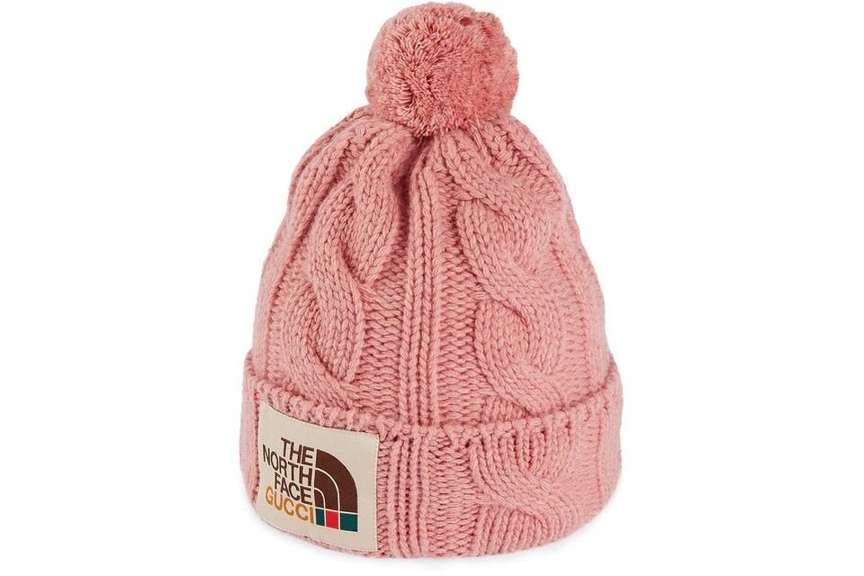グッチ x ザ・ノースフェイス☆ダブルロゴウールニット帽 (GUCCI