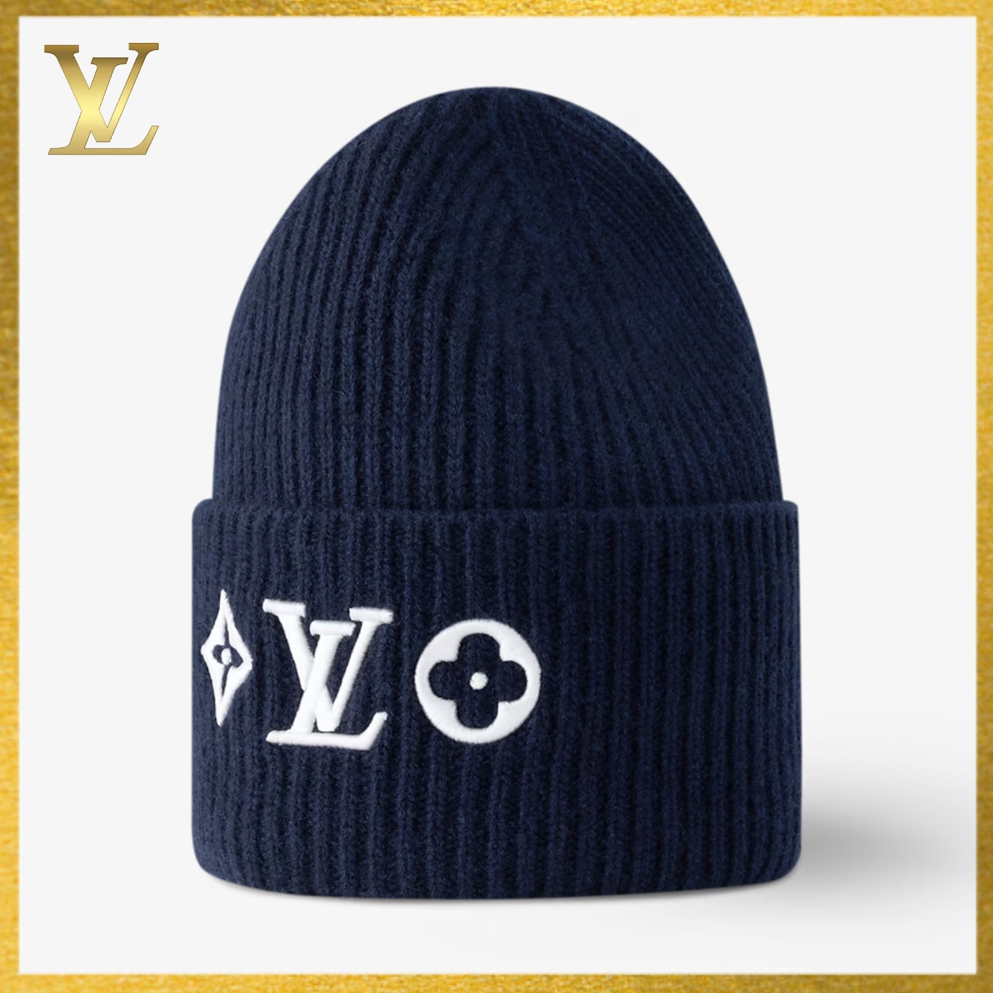 LOUIS VUITTON / ビーニー・LV ヘッドライン/ニットキャップ/--/ウール