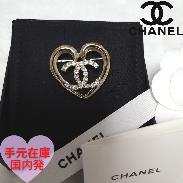 キラッと可愛い☆すぐ届く》CHANEL ハート ブローチ 23C (CHANEL