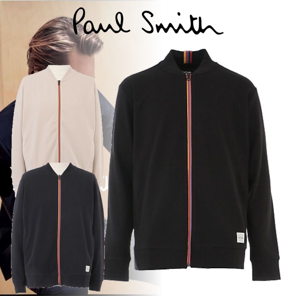 Paul Smith】アーティストストライプ長袖ジップアップブルゾン (Paul