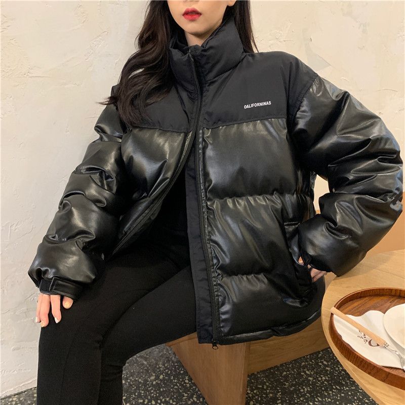 羊革】UNION JAP レザー ダウンジャケット 黒M ライダースジャケット