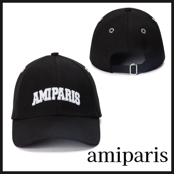 AMIParis 帽子 アミパリス CORDUROY CAP ブラック 正規品