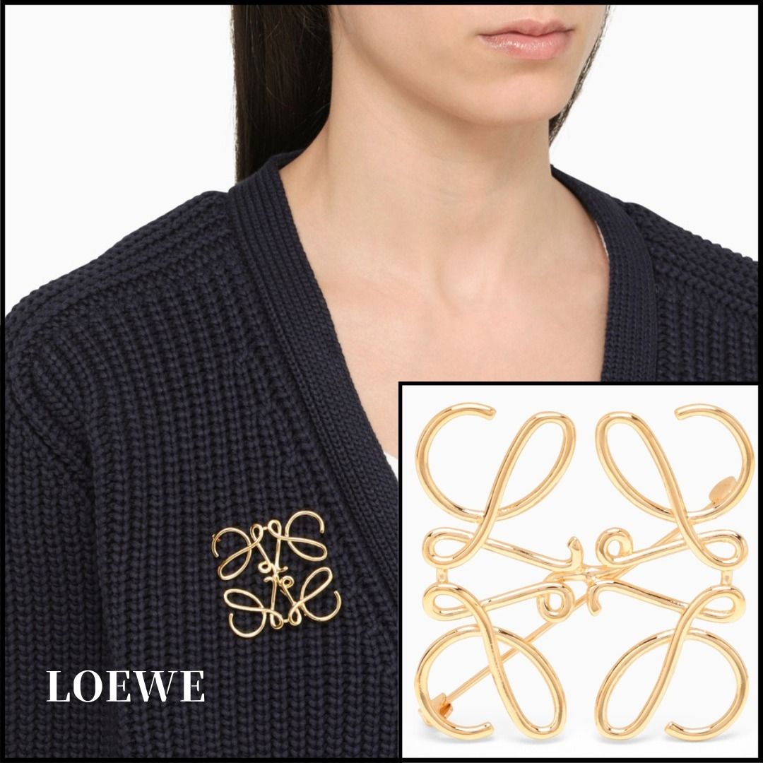LOEWE(ロエベ) ブローチ美品 ロエベ ブローチ - 金属素材 P5倍ロエベ