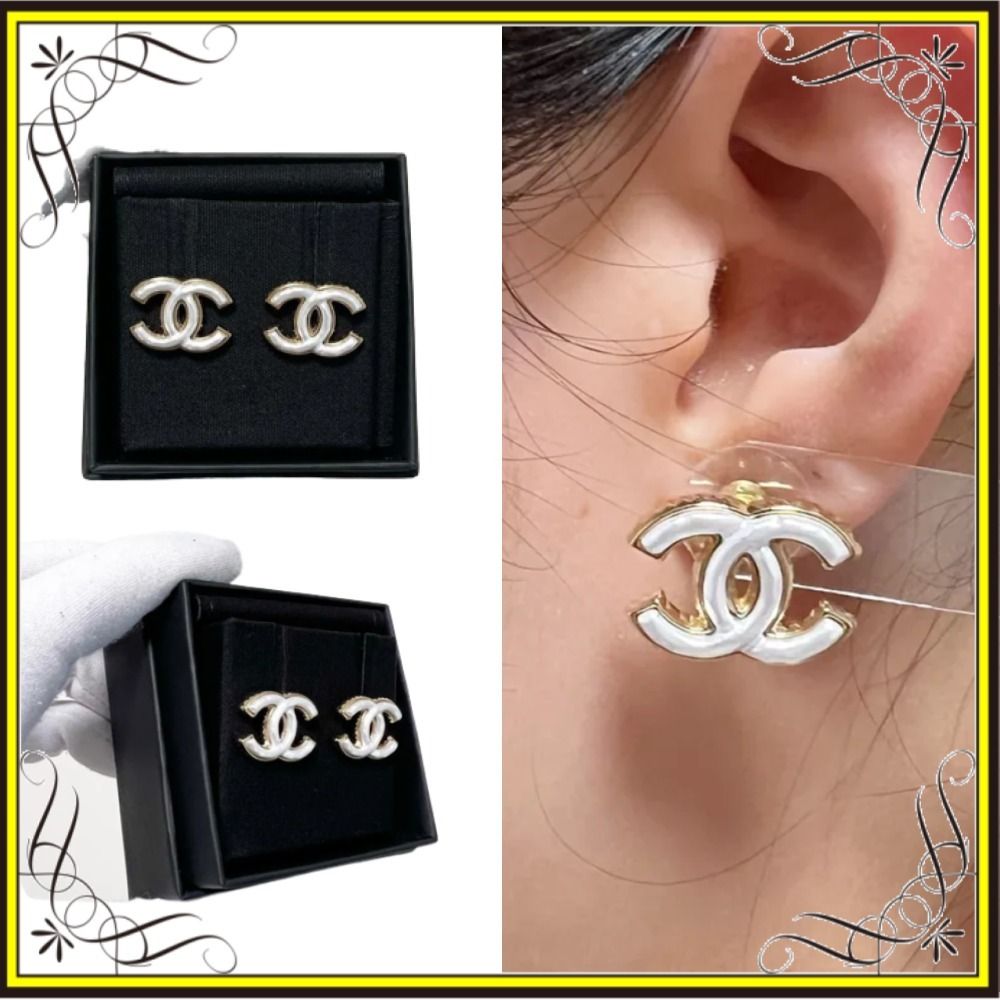 刻印がないタイプ CHANEL ダイヤモンド風ピアス（片耳用） 刻印がない