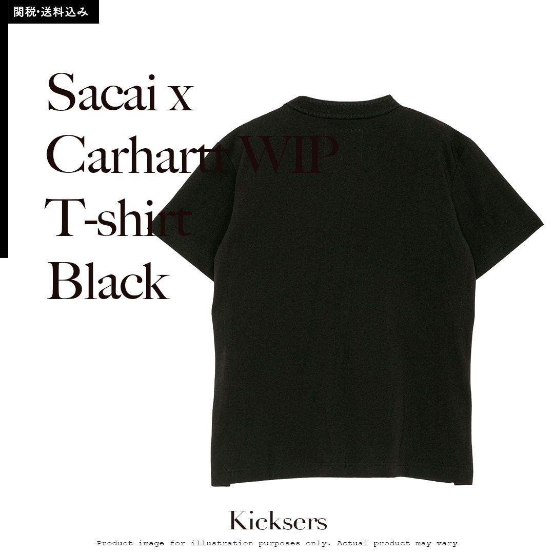 Sacai Carhartt WIP T-shirt Black カーハート Tシャツ ブラック