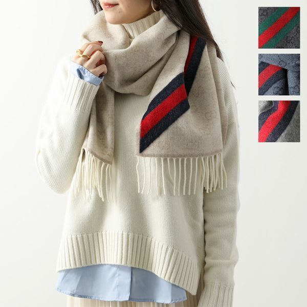 GUCCI マフラー 570603 3G200 GGロゴ ウール (GUCCI/マフラー