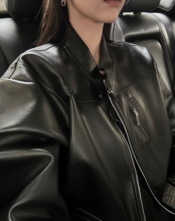 シングル ライダース ジャケット 2色 スタイリッシュ 韓国 n3999