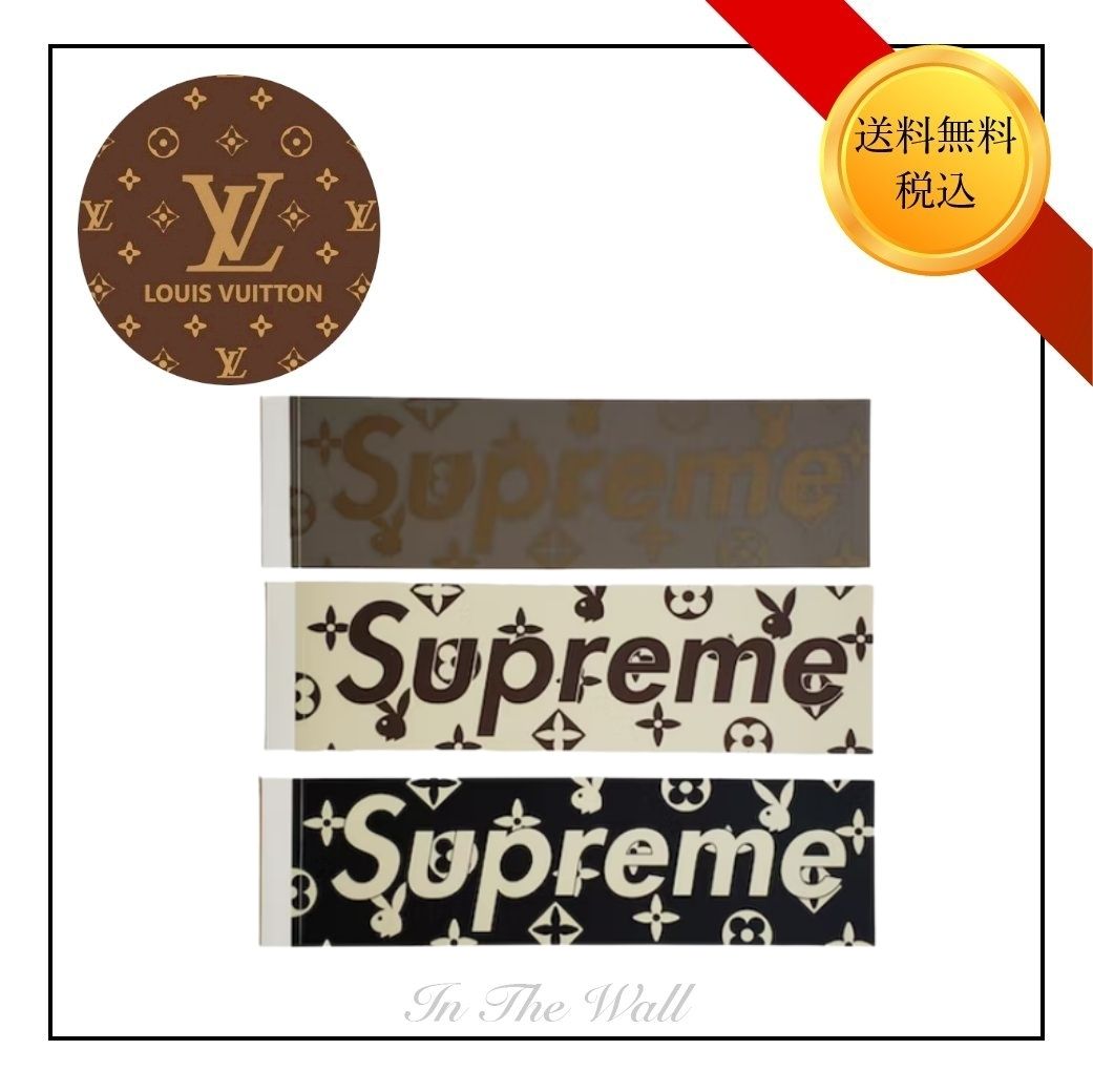 コラボ【LOUIS VUITTON×Supreme】Playboy Box Logo Sticker Set (Louis