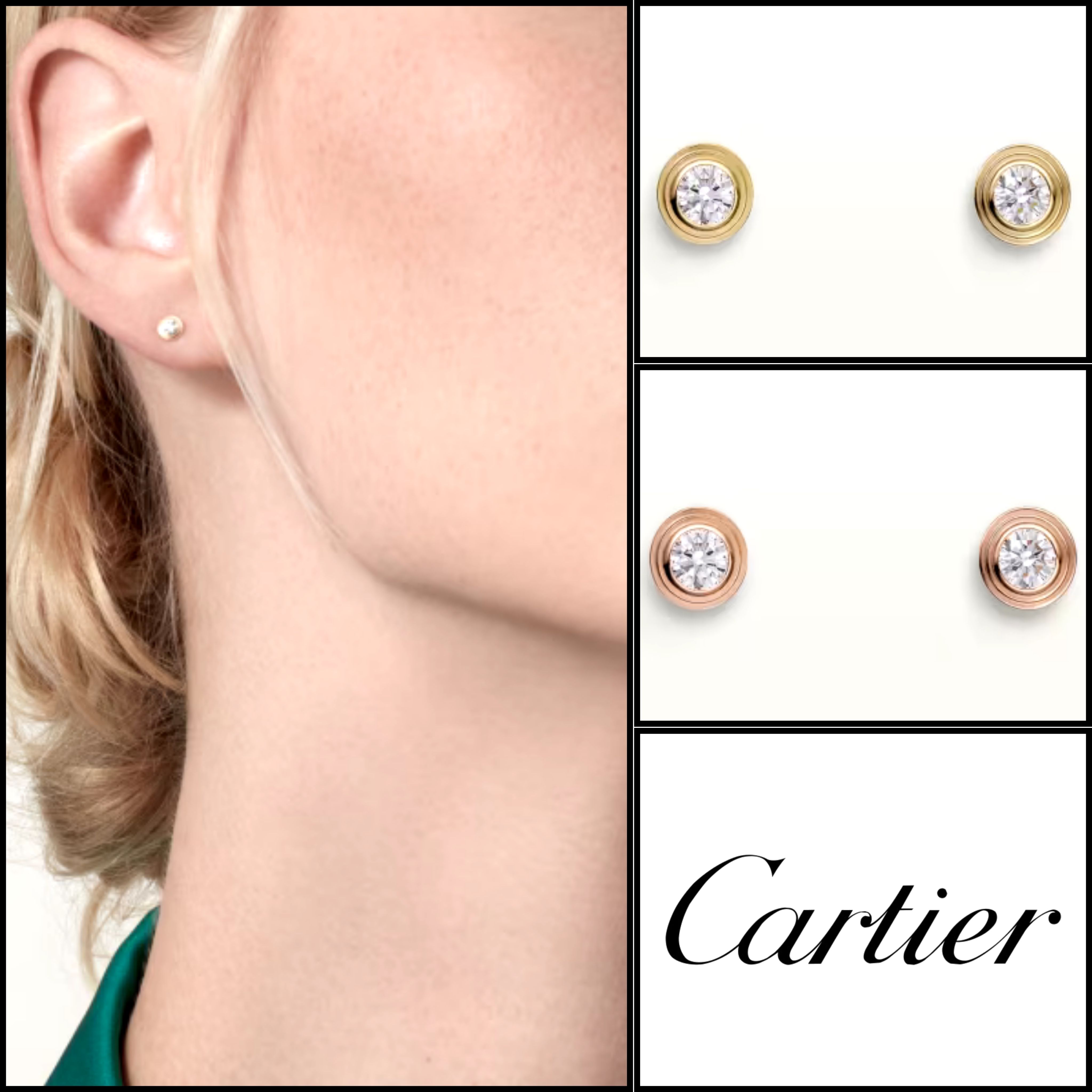 Cartier カルティエ ピアス イヤリング ダムール XS 証明書付 Cartier