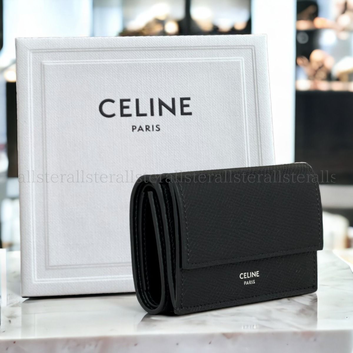 セリーヌ CELINE 財布 三つ折り財布 ブラック