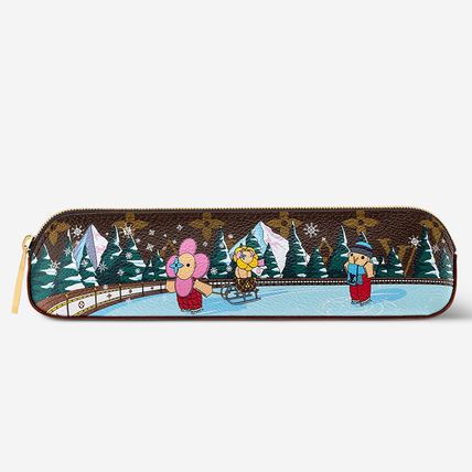 可愛いデザインに癒される♪】ルイヴィトン ペンケース 筆箱 (Louis