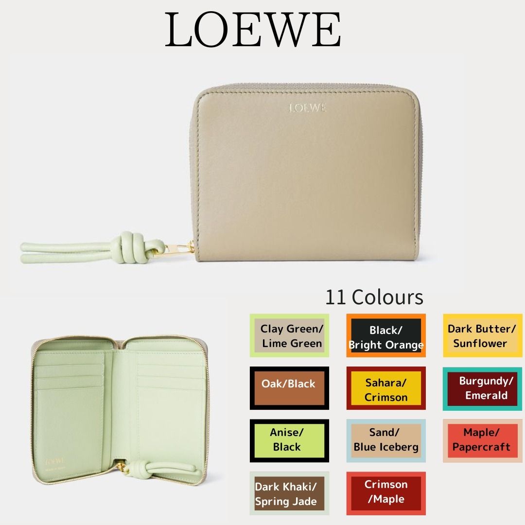 ◇直営/正規店◇ LOEWE ノット コンパクト ジップウォレット (LOEWE