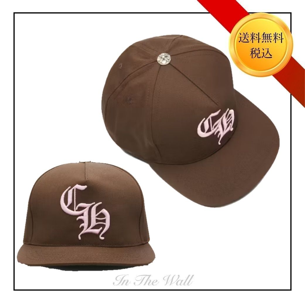 希少☆送料込！【Chrome Hearts】CH キャップ ブラウン/ピンク (CHROME