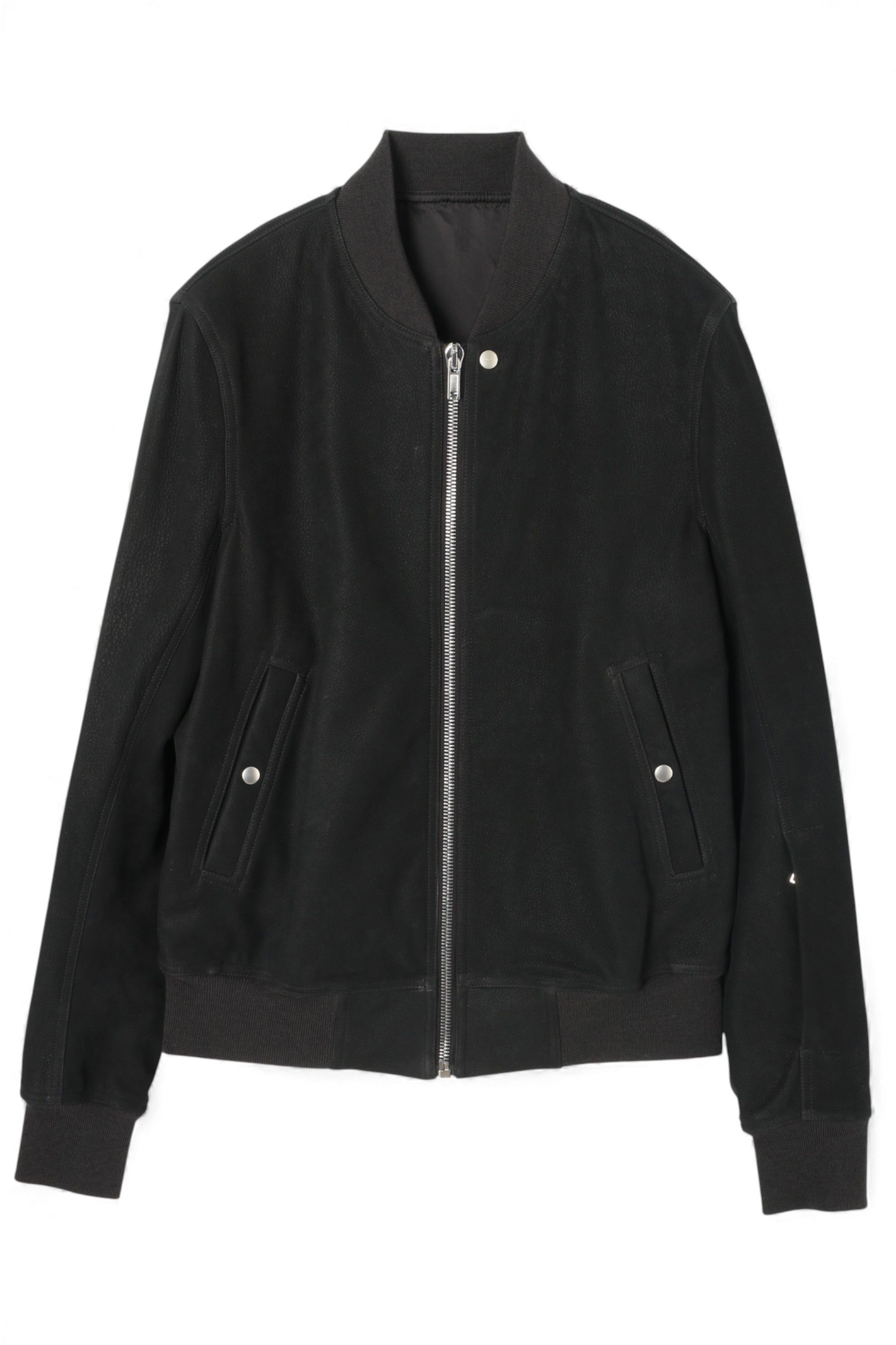 RICK OWENS | CLASSIC FLIGHT GRAINED NUBUCK LEATHER JACKET (RICK