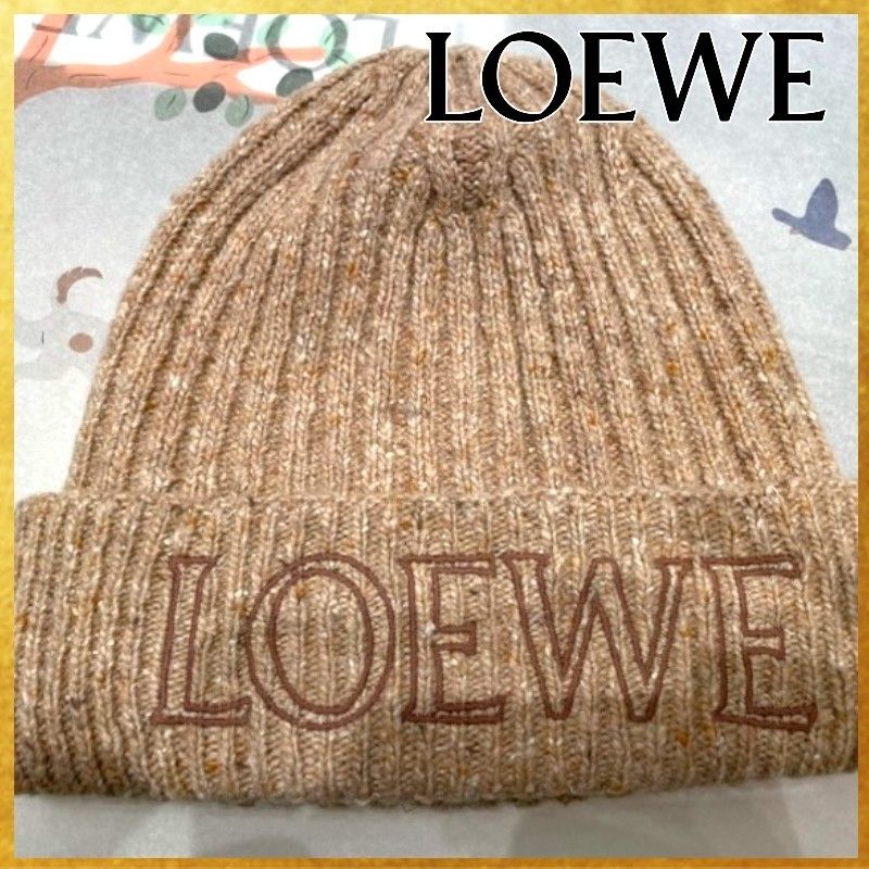 大人気☆ブランドロゴがおしゃれ】LOEWE ニット帽 (LOEWE/ニット