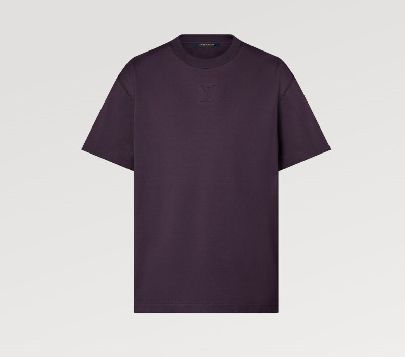 在庫僅か！定番大人気【ルイヴィトン】エンボスLV Tシャツ ロゴ (Louis