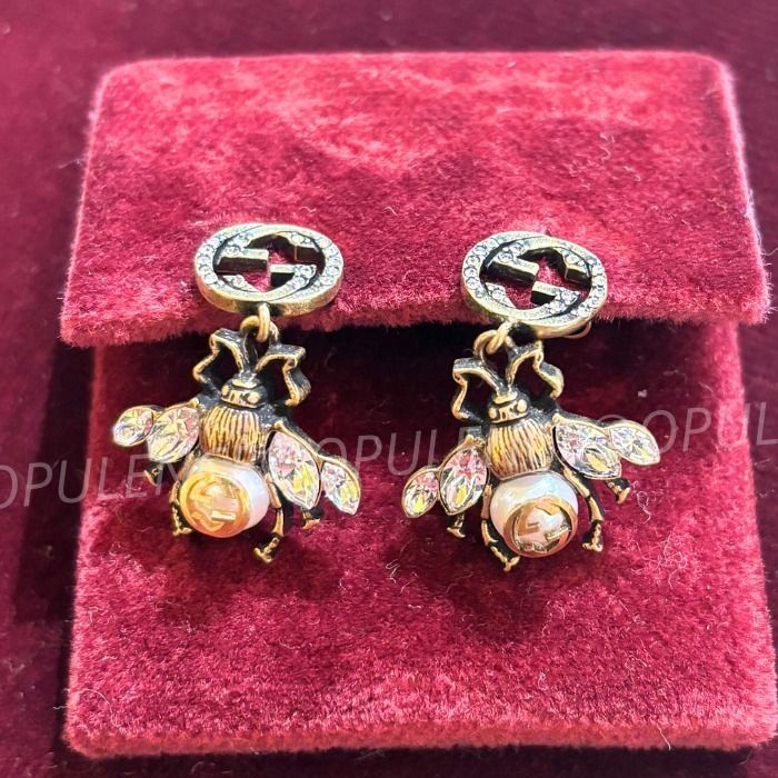 GUCCI グッチ 人気 インターロッキングG ビー/ハチ/蜂 ピアス (GUCCI