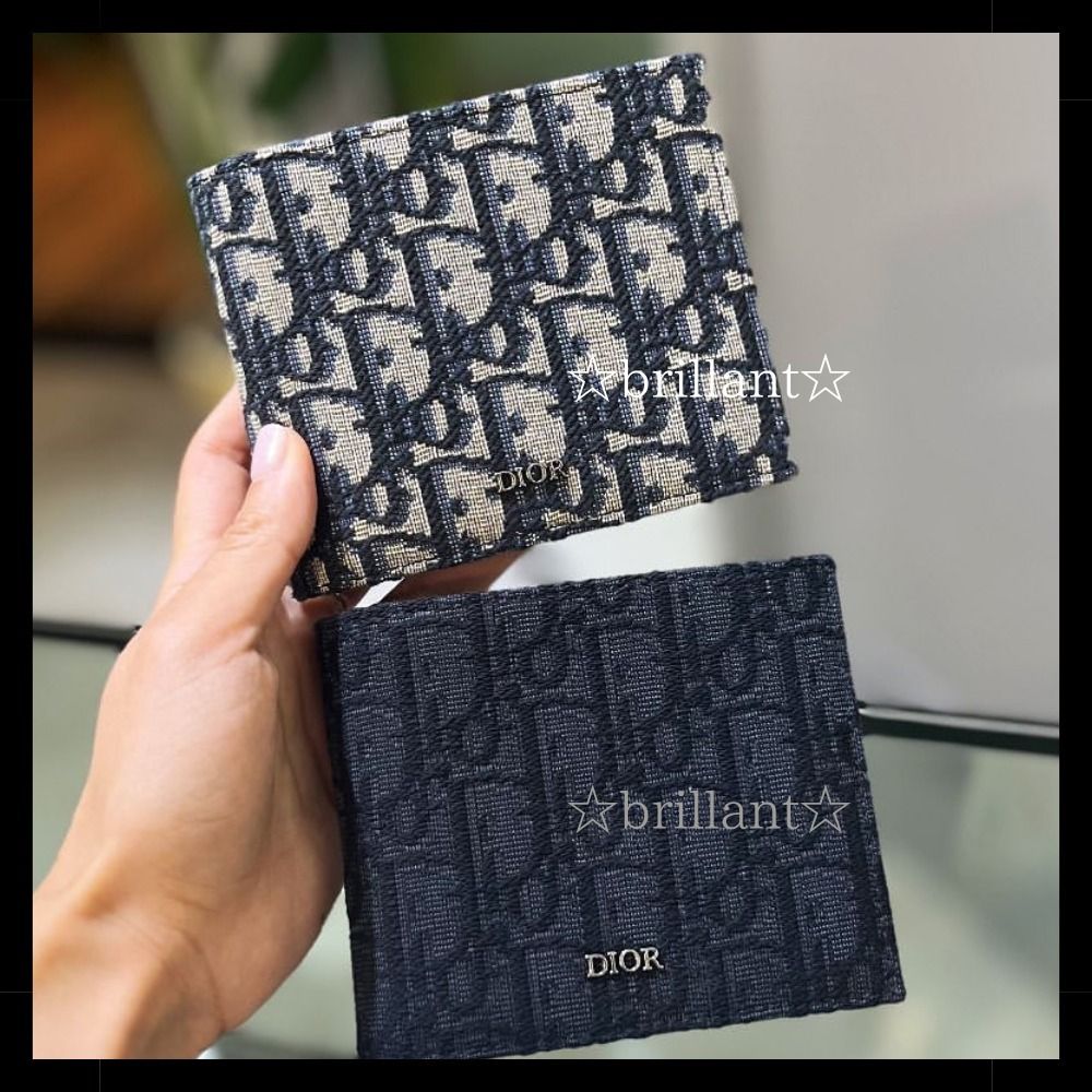 ☆国内発送☆】DIOR オブリーク ウォレット 2つ折り財布 (Dior