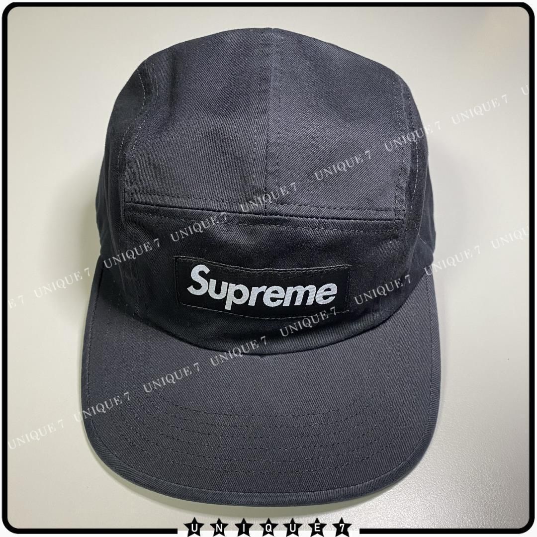 Supreme Washed Chino Twill Camp Cap Black (Supreme/ハット